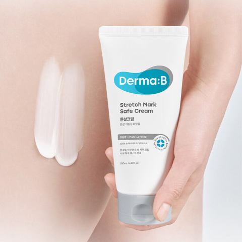 Derma B | ครีมลดรอยแตกลาย Stretch Mark Safe 180 มล. 1+1 + แถมหลอดตัวอย่างแบบสุ่ม Image3