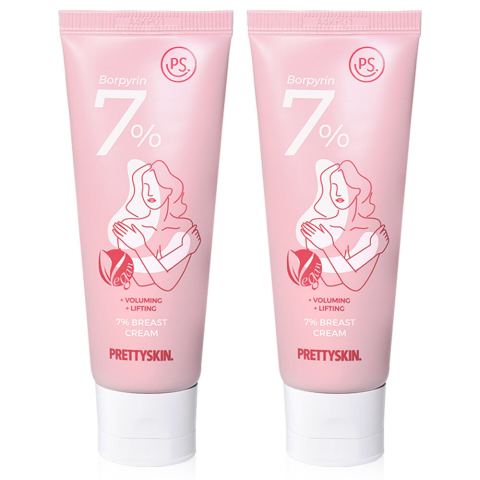 prettyskin | ครีมบำรุงทรวงอก สำหรับนวด เพิ่มความอวบอิ่ม กระชับ วีแกน โวลูฟิลีน 7% 50 มล. x2 Image3