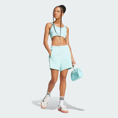 adidas Lifestyle Essentials French Terry Shorts Women Turquoise JJ3466 Image2
