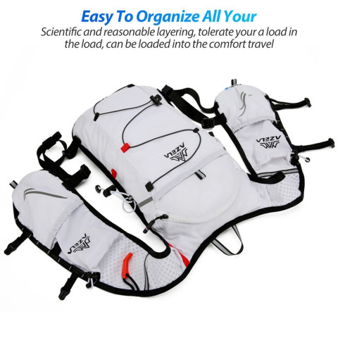 Newboler 7L เดินป่า Hydration กระเป๋าเป้สะพายหลังน้ําหนักเบา Breathable กระเป๋าวิ่งกีฬากลางแจ้งเดินป่าขี่จักรยานปีนเขา Jogging Marathon Pack กระเป๋า 2L น้ํากระเพาะปัสสาวะ Image4