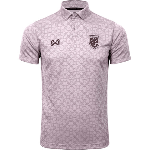 WARRIX ใหม่ล่าสุด เสื้อฟุตบอลทีมชาติไทย 2025-26 คอโปโล ลายแก้วชิงดวง Cheer Polo Jersey WA-253FBATH31 Image6