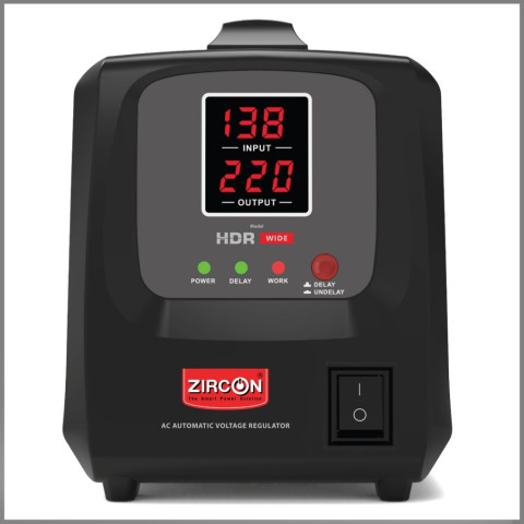 🔌 ZIRCON New 2025 HDR-WIDE 2000VA/1600W Stabilizer รองรับช่วงแรงดันได้กว้าง– ไม่สำรองไฟ | รับประกัน 2 ปี Image2