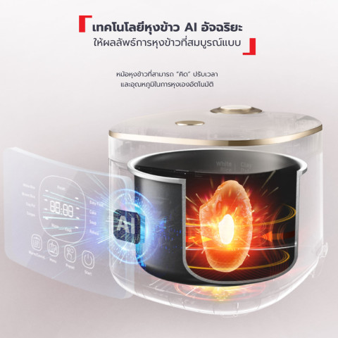 Tefal หม้อหุงข้าว Rice Mate ขนาด 0.7 ลิตร รุ่น RK515166 Image3