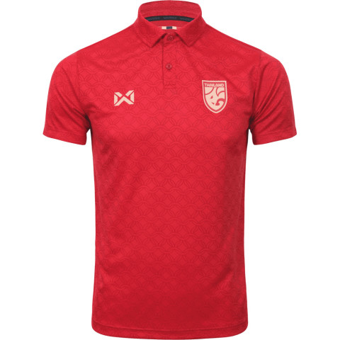 WARRIX ใหม่ล่าสุด เสื้อฟุตบอลทีมชาติไทย 2025-26 คอโปโล ลายแก้วชิงดวง Cheer Polo Jersey WA-253FBATH31 Image3