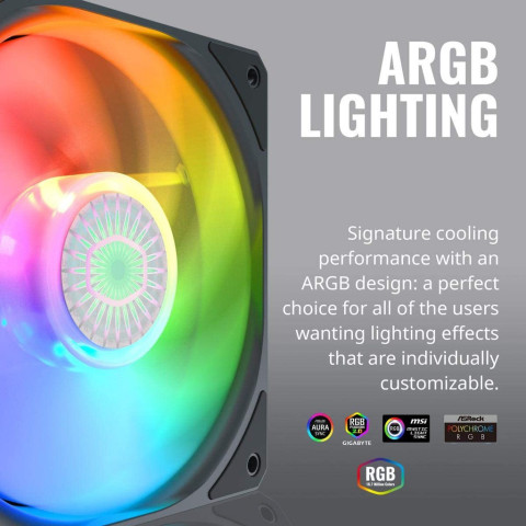 FAN Cooler Master SickleFlow 120 V2 ARGB 3 in 1 120mm #พัดลมติดเคส CoolerMaster Image4