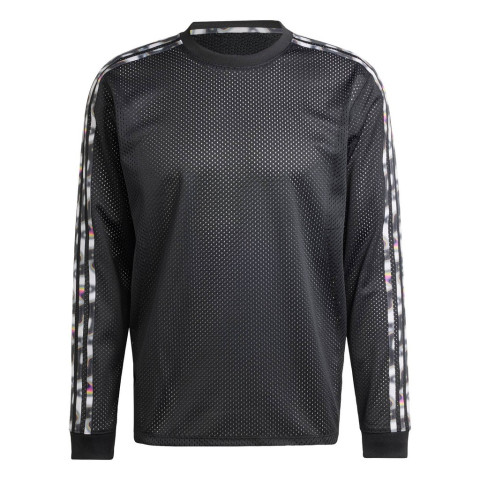 adidas Lifestyle Pride Mesh 3-Stripes Long Sleeve Tee Men Black IZ4893 Image5