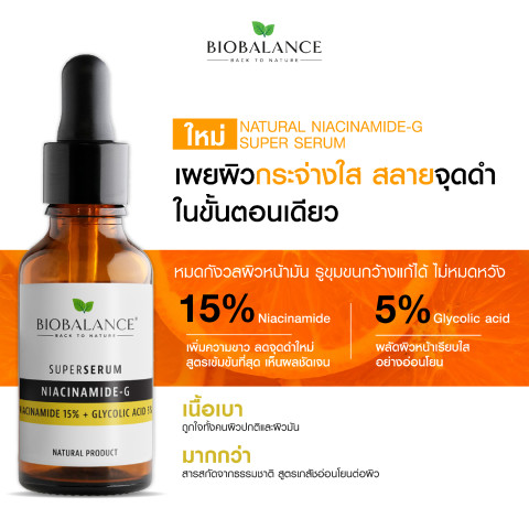 BIOBALANCE NIACINAMIDA-G SUPER SERUM 30ML ไบโอบาลานซ์ Image1