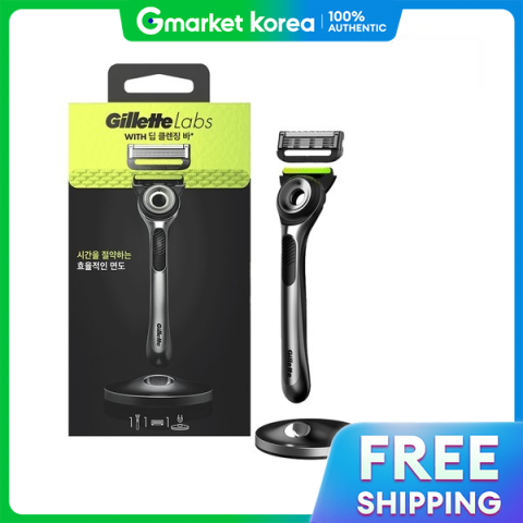 Gillette | เครื่องโกนหนวด Gillette Labs สูตรดีพ คลีนซิ่ง บาร์ (พร้อมด้ามจับ 1 ชิ้น + หัวใบมีดโกน 1 ชิ้น + ขาตั้ง) Image1