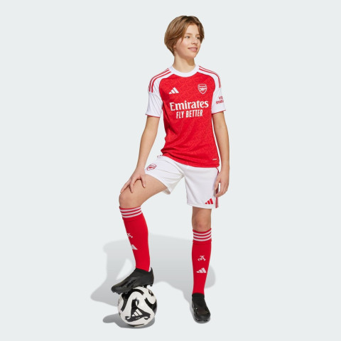 adidas ฟุตบอล กางเกงฟุตบอลชุดเหย้า Arsenal 25/26 สำหรับเด็ก เด็ก สีขาว JI9528 Image2