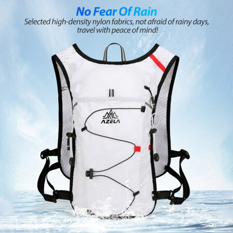 Newboler 7L เดินป่า Hydration กระเป๋าเป้สะพายหลังน้ําหนักเบา Breathable กระเป๋าวิ่งกีฬากลางแจ้งเดินป่าขี่จักรยานปีนเขา Jogging Marathon Pack กระเป๋า 2L น้ํากระเพาะปัสสาวะ Image5