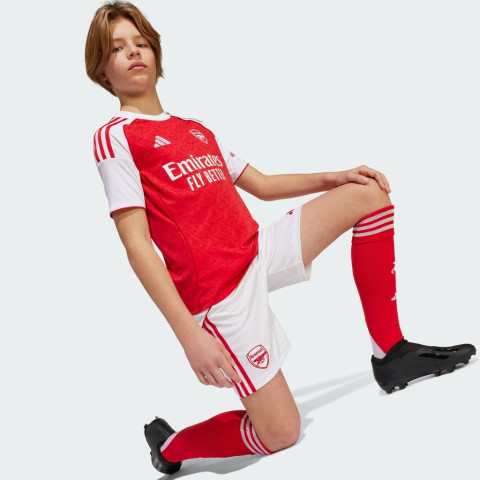 adidas ฟุตบอล กางเกงฟุตบอลชุดเหย้า Arsenal 25/26 สำหรับเด็ก เด็ก สีขาว JI9528 Image6
