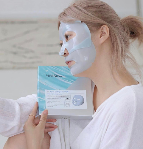 MediAnswer Collagen Mask 37 g. มาส์กเจลลี่ [1 กล่อง/5 แผ่น] Image4
