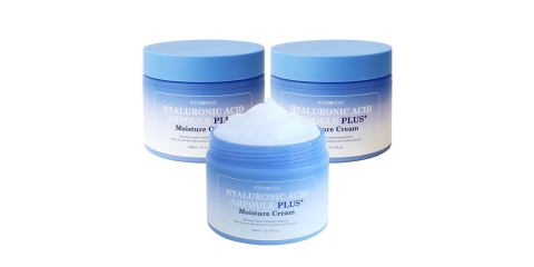 FoodAHolic | (3 บรรจุ/ไม่มีกล่อง) ฟู้ดอะฮอลิก กรดไฮยาลูรอนิก แอมพลัส มอยสเจอร์ ครีม 300 มล./ครีมบำรุงผิวหน้า ปริมาณมาก Image4