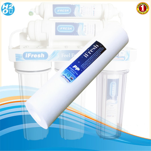 ไส้กรองหยาบ PP Sediment ขนาด10นิ้ว 1,5 ไมครอน ยกลัง (50ชิ้น) ยี่ห้อ iFresh Tema AQUATEK Unipure Image3