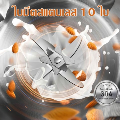 【รับประกัน5ปี 】Panasonic เครื่องทำนมถั่วเหลือง COD ลดเสียงรบกวนได้ลึก 1500ML เครื่องปั่นน้ำธัญพืช เครื่องทำน้ำเต้าหู้ Image4