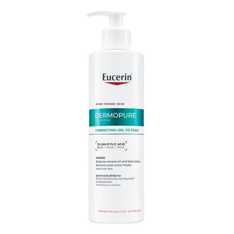 Eucerin ยูเซอริน เดอร์โมเพียว คลินิคอล คอร์เรคติ้ง เจล ทู โฟม 400 มล. Image3