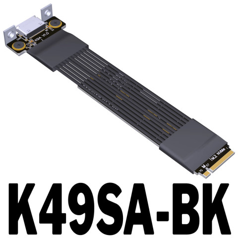 ADT-Link PCI-E 4.0 X4 Gen4 64Gbps สาย M.2 NVME To OCuLink SFF-8611 SFF-8612 กราฟิกการ์ดสายต่อภายนอก Image1