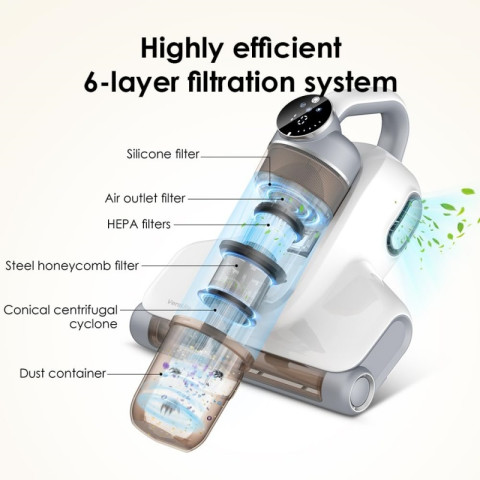 เครื่องมือกําจัดไรในครัวเรือนอัตราการฆ่าเชื้ออัลตราไวโอเลตอินฟราเรด 99.9% Image7