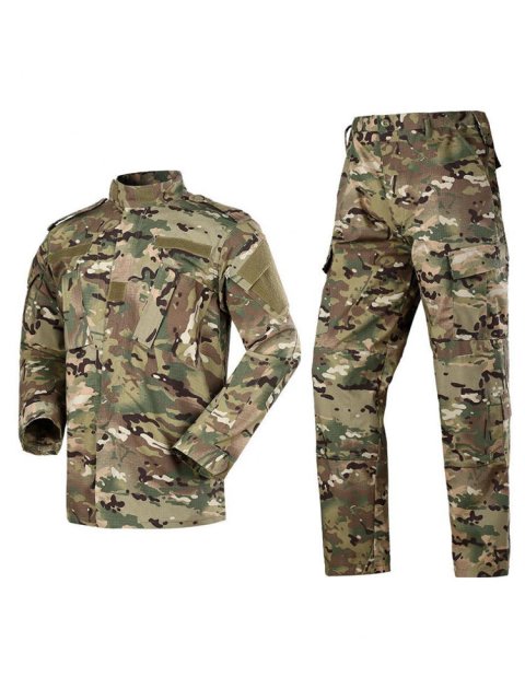 ชุดกีฬาฝึกซ้อมแบบเต็มตัวสีเขียวอินทรีย์ กางเกงขายาว คอตตอนเทลเลสแตนด์ ฤดูใบไม้ผลิ ฤดูร้อน ฤดูใบไม้ร่วง ฤดูหนาว Image5