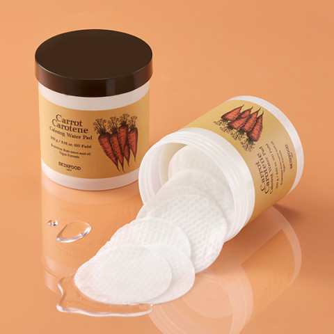 SKINFOOD Carrot Carotene Calming Water Pad 60Pads/250g สกินฟู๊ด แครอท แคโรทีน คาล์มมิ่ง วอเตอร์ แพค Image6