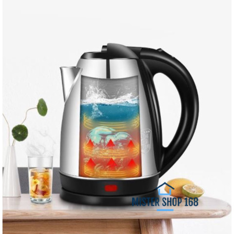 (ลูกค้าใหม่ 1 บาท) กาต้มน้ำ กาน้ำไฟฟ้า กาน้ำ2ลิตร กาต้มน้ำไฟฟ้าไร้สาย กาต้มน้ำไฟฟ้า Image6