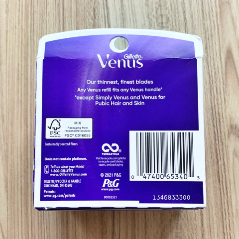 Gillette Venus® Swirl & Platinum Delux Smooth 5 Deluxe Blades 4 Cartridges ยิลเลตต์วีนัส ใบมีดโกน 5 ชั้น Image2