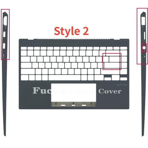 ใหม่สําหรับ ASUS ZenBook 14 UX425 UM425 UX425J UX425JA U4700J แล็ปท็อปปกหลัง LCD ด้านหน้า Bezel Palmrest บานพับด้านล่างกรณี Image4