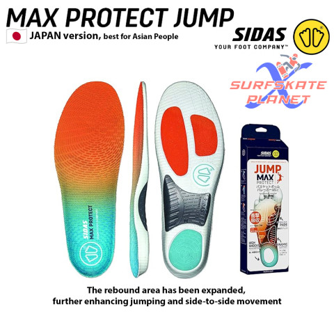 SIDAS MAX PROTECT JUMP RUN WALK (ACTIV') แผ่นพื้นรองเท้าแก้รองช้ำ ส้นเท้า Podianei+ ลดแรงกระแทก 90% SIDAS Japan Official Image1