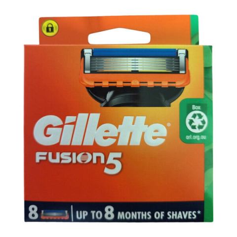 Gillette | ใบโกนหนวด จิลเลต์ ฟิวชัน 8 ชิ้น (นำเข้าโดยตรง) Image3