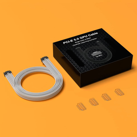 TEUCER PCI-E 5.0 GPU 730 มม.16PIN สาย 12 + 4 PIN 12VHPWR ATX 3.0 Modular สายไฟสําหรับ RTX 3090Ti 4070Ti 4080 4090 Image5