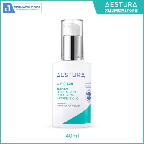 AESTURA A-Cica365 Blemish Relief Serum 40ml เอ-ซิก้า365 เบลมมิช* รีลีฟ เซรั่ม ผลิตภัณฑ์บำรุงผิวหน้า Image1