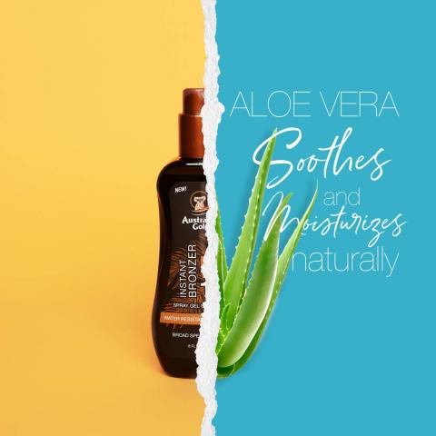 Australian Gold _ Instant Bronzer Spray Gel Sunscreen 237 ml ครีมกันแดด พร้อมบรอนเซอร์ แบบเจลสเปรย์ ให้ความชุ่มชื่น Image4
