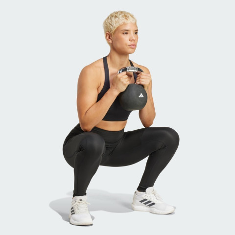 adidas Gym & Training Optimé Full-Length Leggings Women Black IQ2688 Image3