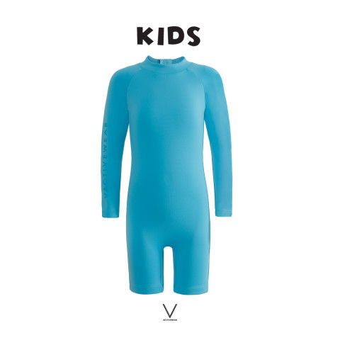 KIDS COLLECTION  OCEAN BLUE JUMPSUIT SS2025 ชุดว่ายน้ำเด็ก JUMPSUIT ผ้าหนา กัน UV UPF 50+ Image1