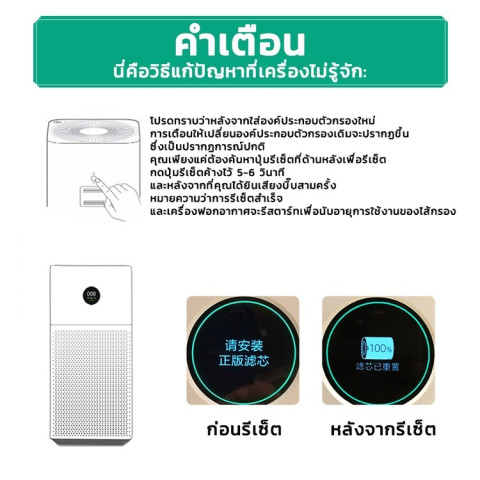 🔥ของแท้ 🔥Xiaomi Smart Air Filter3H/3C/2H/2C/2S/pro กรองPM2.5 ไส้กรอง ไส้กรองอากาศ รุ่น แผ่นกรองเครื่องฟอกอากาศ Image7
