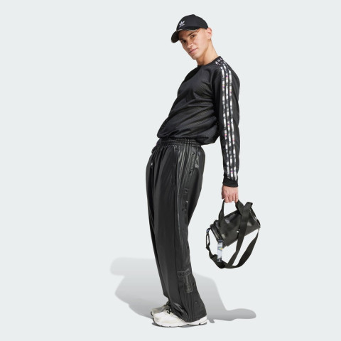 adidas Lifestyle Pride Mesh 3-Stripes Long Sleeve Tee Men Black IZ4893 Image2