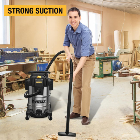 DEWALT เครื่องดูดฝุ่น/น้ำ อุตสาหกรรม 30L 750W รุ่น DXV30SA-QT Image5