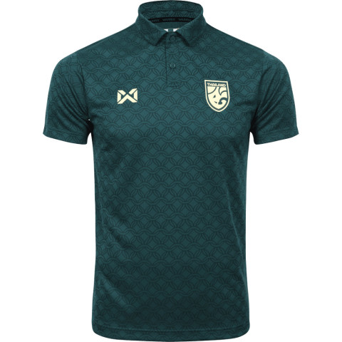 WARRIX ใหม่ล่าสุด เสื้อฟุตบอลทีมชาติไทย 2025-26 คอโปโล ลายแก้วชิงดวง Cheer Polo Jersey WA-253FBATH31 Image5