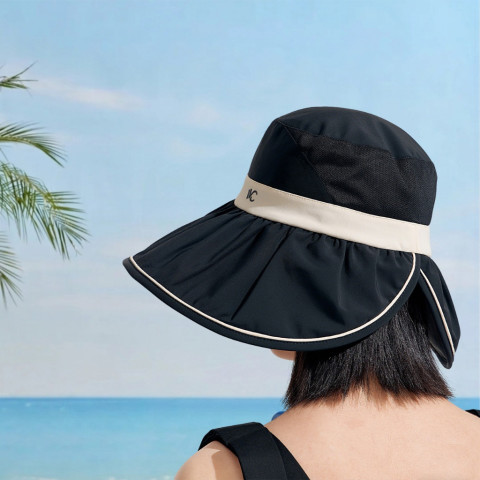 VVC หมวกกันแดดผู้หญิงปกป้องทั้งใบหน้า UPF50+ แบบเปิดกระหม่อม สำหรับฤดูร้อน Image7
