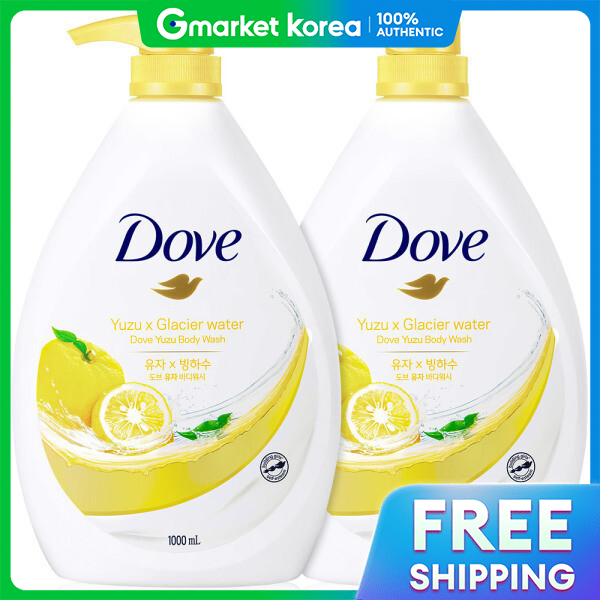 Dove(โดฟ) | ครีมอาบน้ำขนาดใหญ่ ทำความสะอาดผิวกาย ยูซู 1000 มล. แพ็ค 2 ชิ้น