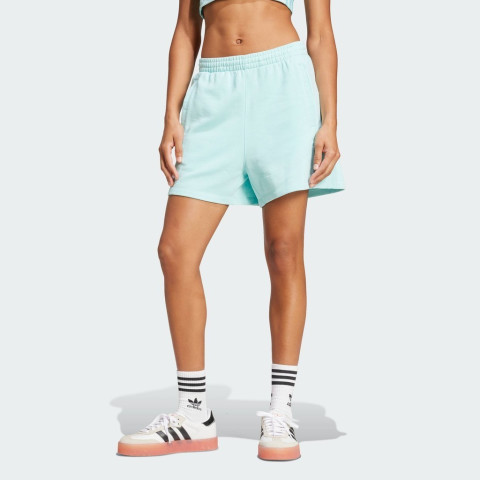 adidas Lifestyle Essentials French Terry Shorts Women Turquoise JJ3466 Image1