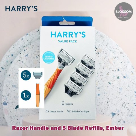 Harrys Shaving Razor For Men And Blade Refills ชุดมีดโกน มีดโกนหนวด สำหรับผู้ชาย ใบมีด 5 ชั้น Image1