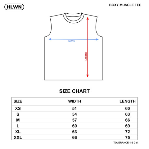 HLWN Running Unisex Boxy Muscle Tee สีขาว - Dilshad Image2