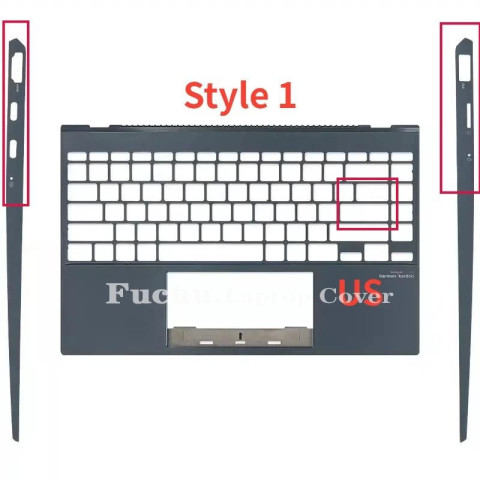 ใหม่สําหรับ ASUS ZenBook 14 UX425 UM425 UX425J UX425JA U4700J แล็ปท็อปปกหลัง LCD ด้านหน้า Bezel Palmrest บานพับด้านล่างกรณี Image3