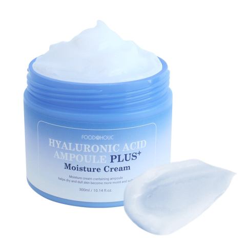FoodAHolic | (3 บรรจุ/ไม่มีกล่อง) ฟู้ดอะฮอลิก กรดไฮยาลูรอนิก แอมพลัส มอยสเจอร์ ครีม 300 มล./ครีมบำรุงผิวหน้า ปริมาณมาก Image3