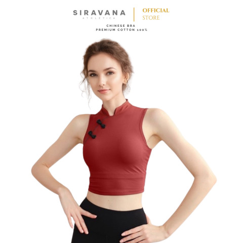 SIRAVANA Sport Bra รุ่น Lucky New Year ชุดออกกำลังกาย ชุดโยคะสไตล์เทศกาลตรุษจีน Image1