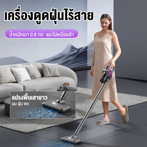 【รับประกัน 5 ปี】 เครื่องดูดฝุ่นไร้สาย 468000Pa โซฟา/พื้น/ที่นอน ฝุ่นกรองละเอียดหลายเท่า ที่ดูดฝุ่นไร้สาย Image7
