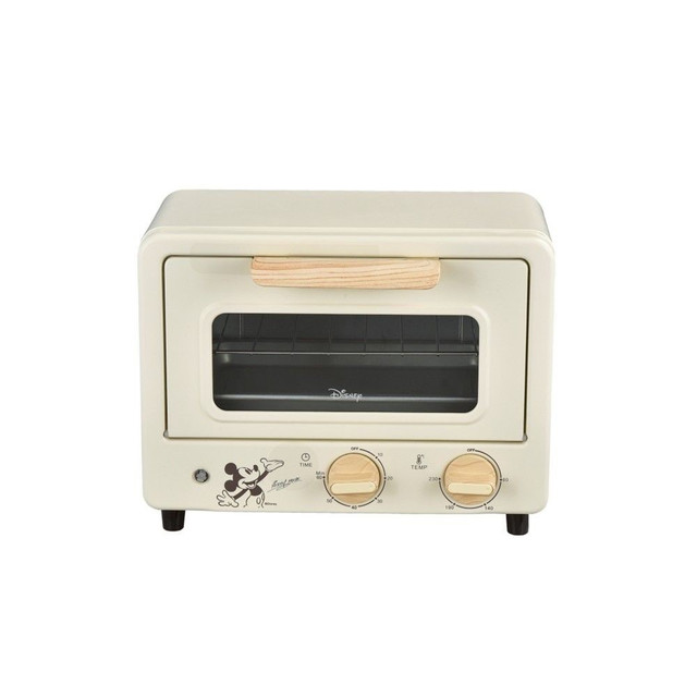 เตาอบไฟฟ้า 9 ลิตร Disney Mickey Mouse รุ่น OV1801 BG | เตาอบตั้งโต๊ะ 750W สีครีม วินเทจ ลิขสิทธิ์แท้