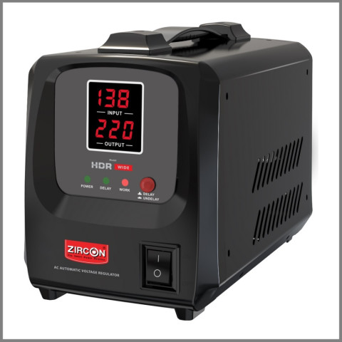 🔌 ZIRCON New 2025 HDR-WIDE 2000VA/1600W Stabilizer รองรับช่วงแรงดันได้กว้าง– ไม่สำรองไฟ | รับประกัน 2 ปี Image4