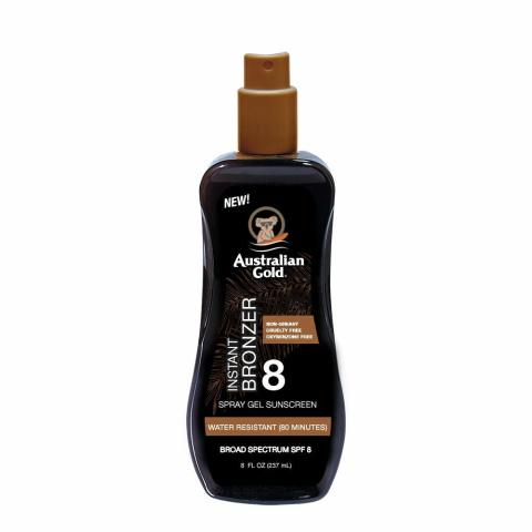 Australian Gold _ Instant Bronzer Spray Gel Sunscreen 237 ml ครีมกันแดด พร้อมบรอนเซอร์ แบบเจลสเปรย์ ให้ความชุ่มชื่น Image2